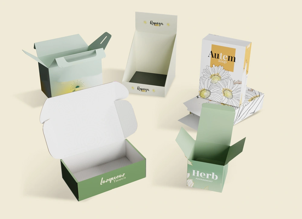 retail product boxes