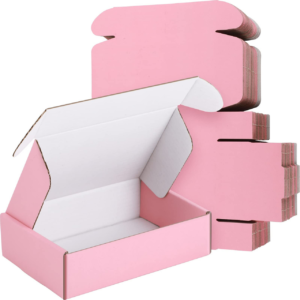 Pink Corrugated Mailer Boxes