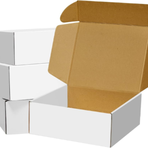 White Tab Lock Mailer Boxes