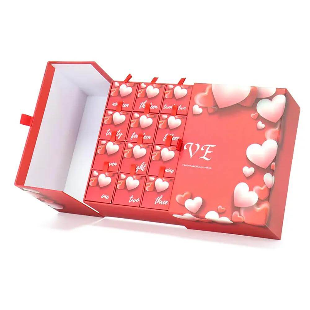 empty valentine boxes