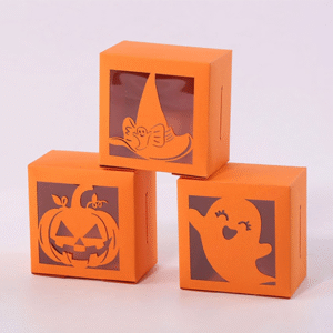 halloween cookie boxes with window