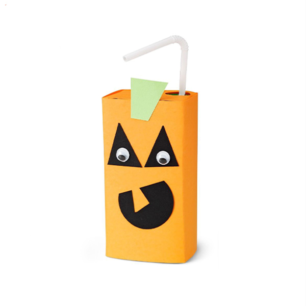 halloween decorated juice boxes