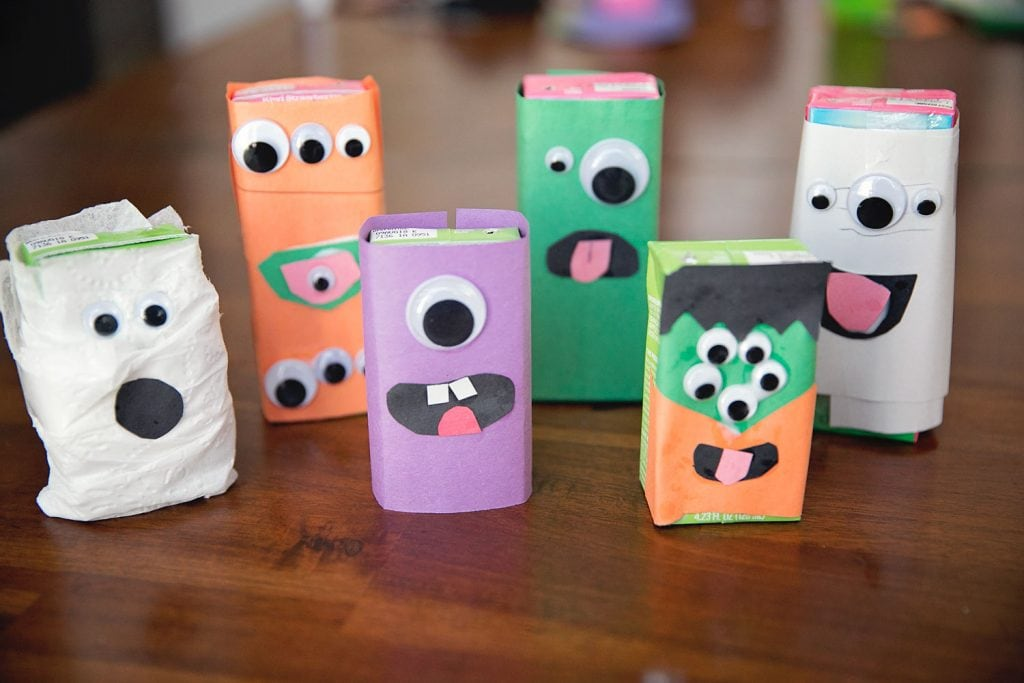 halloween mummy juice boxes