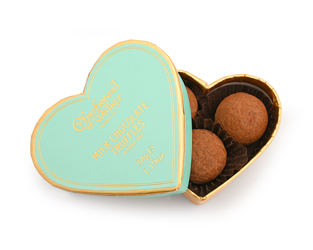 heart shaped truffle boxes