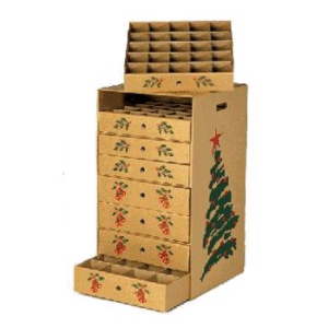 christmas ornament storage boxes cardboard