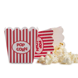 mini red popcorn boxes