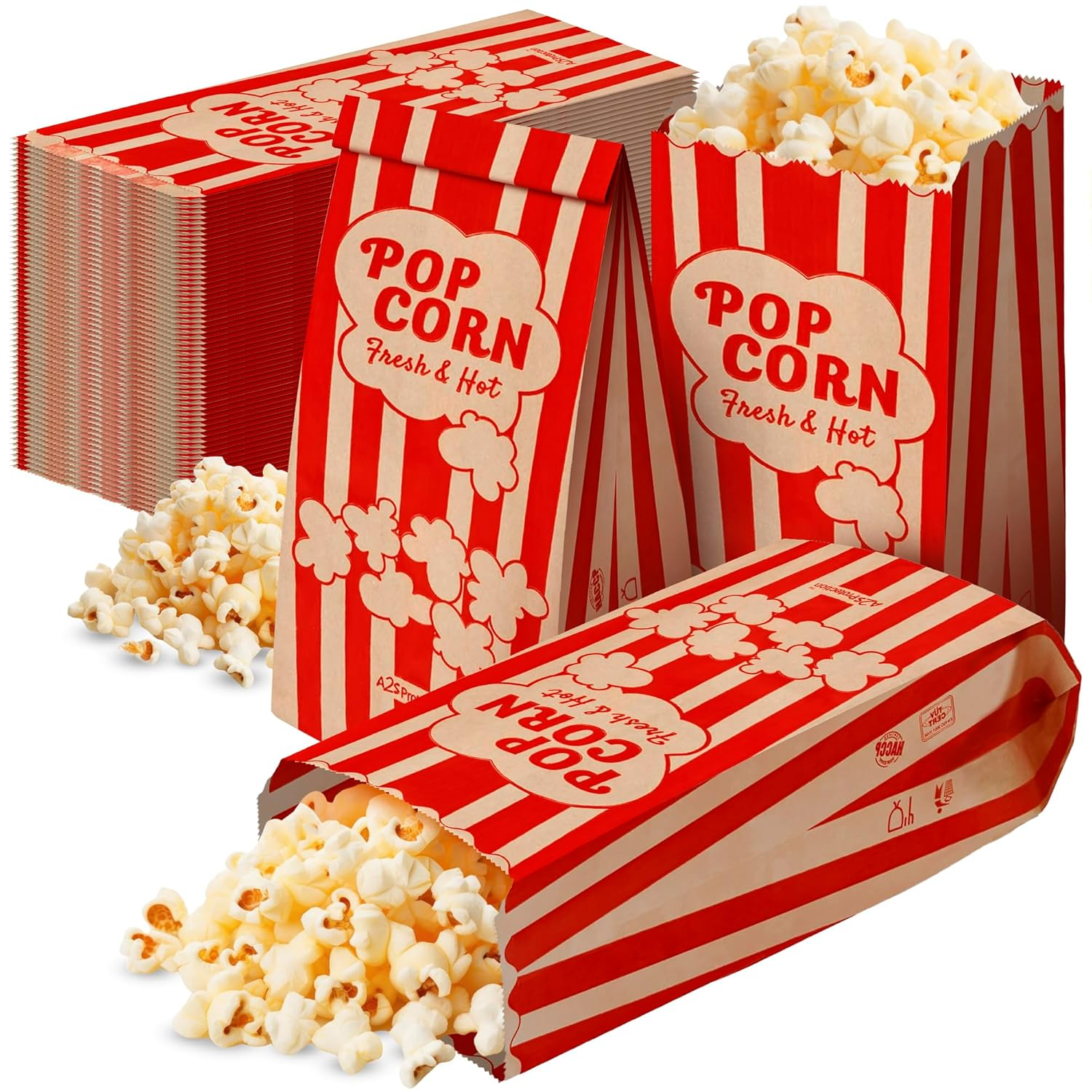 popcorn bags and boxes