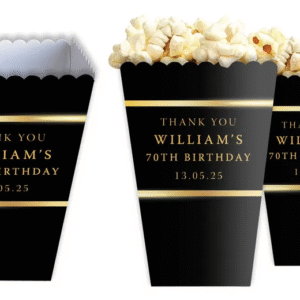 popcorn boxes black