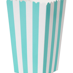 teal popcorn boxes